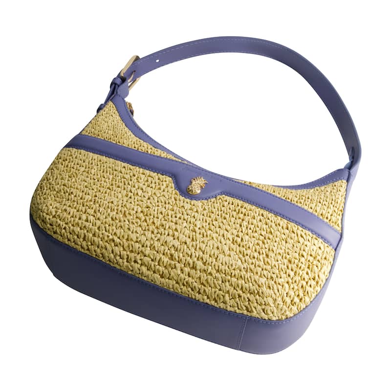 Tommy Bahama Soft Straw Zip-Top Hobo