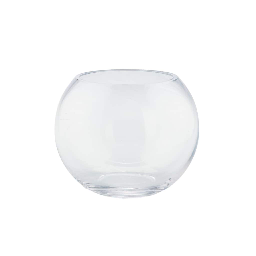 8" Clear Glass Bubble Bowl Floating Tealight Candle Holder