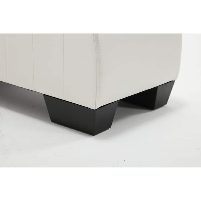 Factory Direct Yoga Chaise Lounge Collection for Stretching & Relaxation Modern Faux Leather Curved Sofa