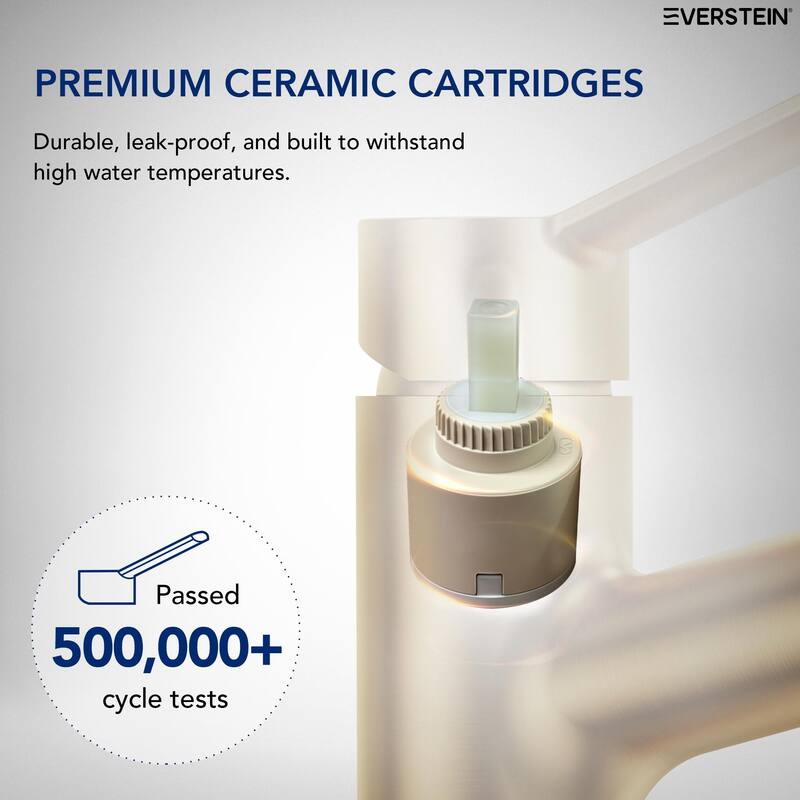 Single Handle Single Hole Bathroom Faucet with Pop‑Up Drain