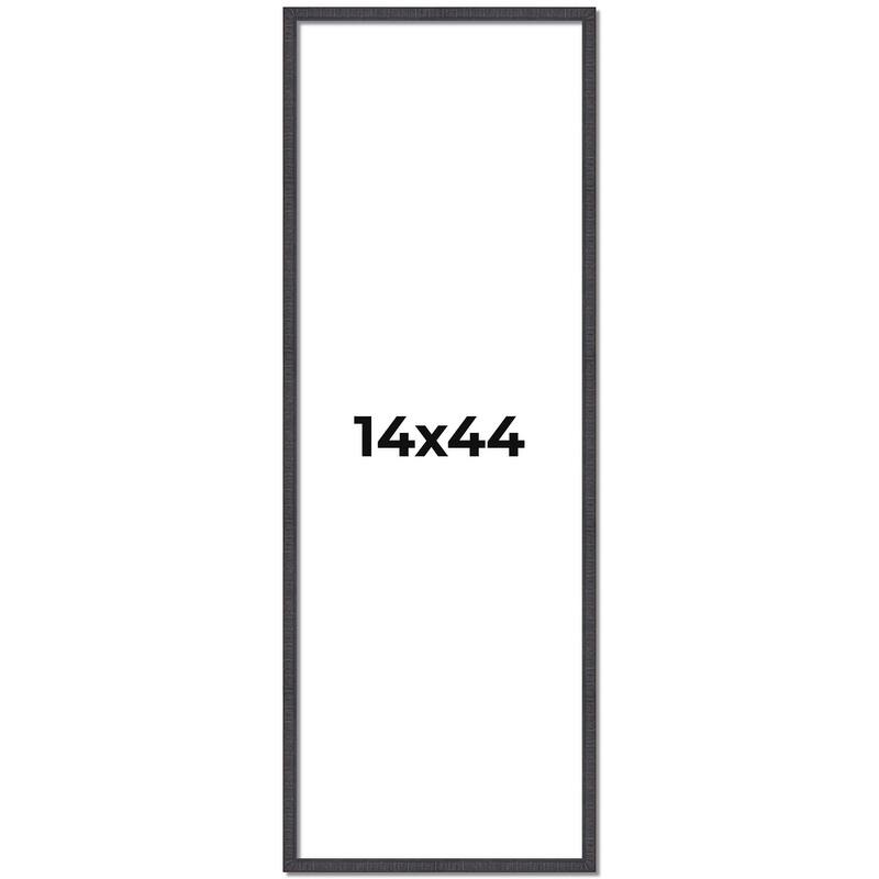 14x44 Frame Brown Solid Wood Picture Frame - Complete Modern Photo