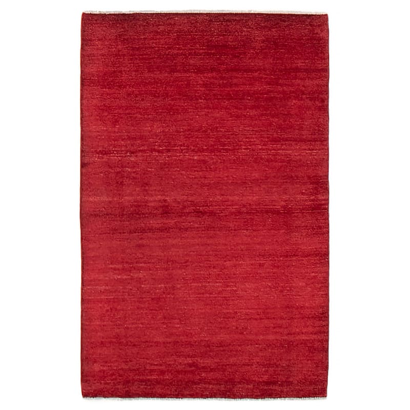 Pak Finest Gabbeh Red Rug 3'1" x 4'11" - 3'1 x 4'11 - Red - 3'1 x 4'11