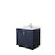 Option Dark Blue, Gold Trim, White Carrara Marble Top