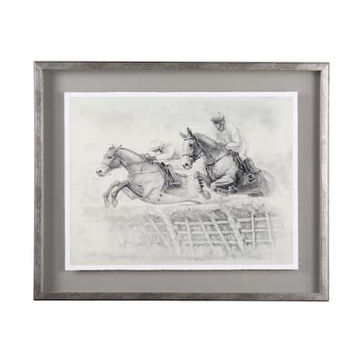 Horse Racing II Framed Art Print