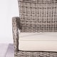 preview thumbnail 4 of 9, Padmas Assembled Wicker Dining Arm Chair with Cushion - Single