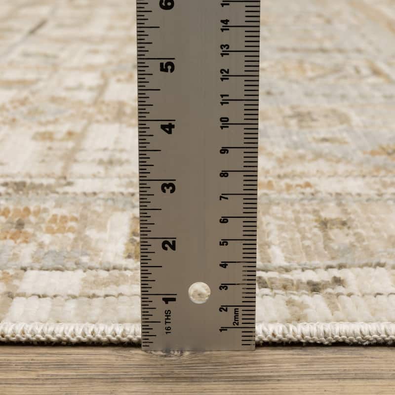 Style Haven Lucia Vintage Tribal Medallion Pale Blue/Beige Area Rug