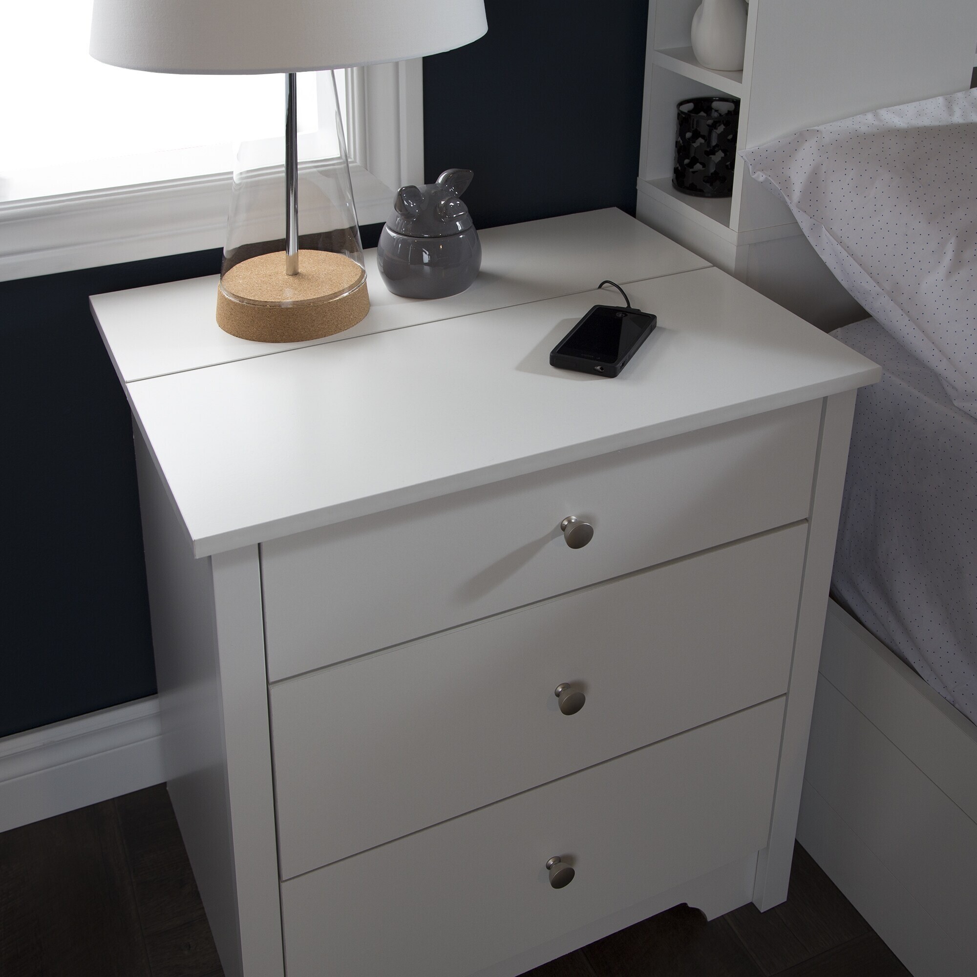 Update your bedroom with this nightstand from South Shore. 