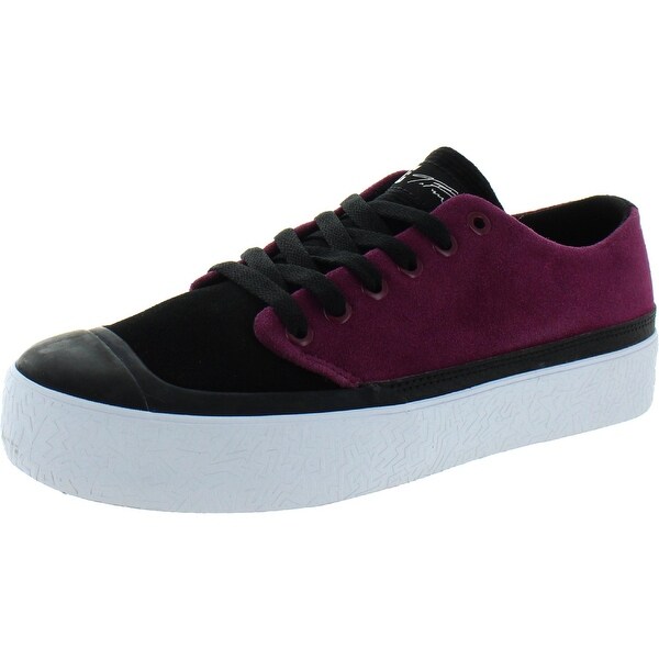 black and purple dc shoes