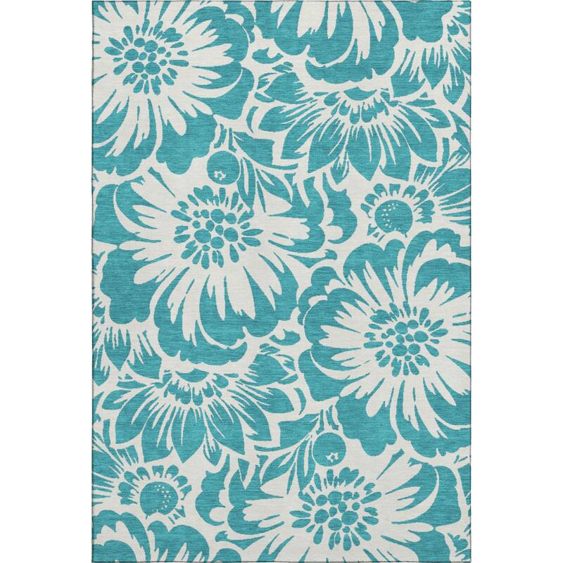 Premium Washable Super Soft Modern Floral Mayfield Rug