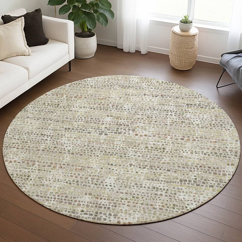 Machine Washable Indoor/ Outdoor Casual Kersey Chantille Rug