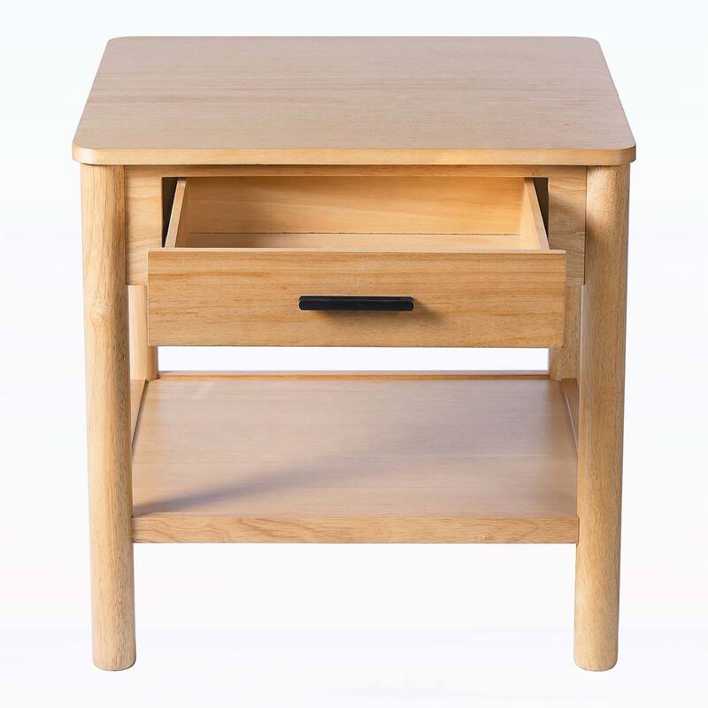 Exquisite End Table with a Single Drawer,Ideal for Various Spaces and Daily Storage Needs