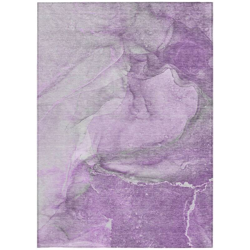 Gami Modern Art-Inspired Weather Resistant Blended Style Runner Outdoor Rug