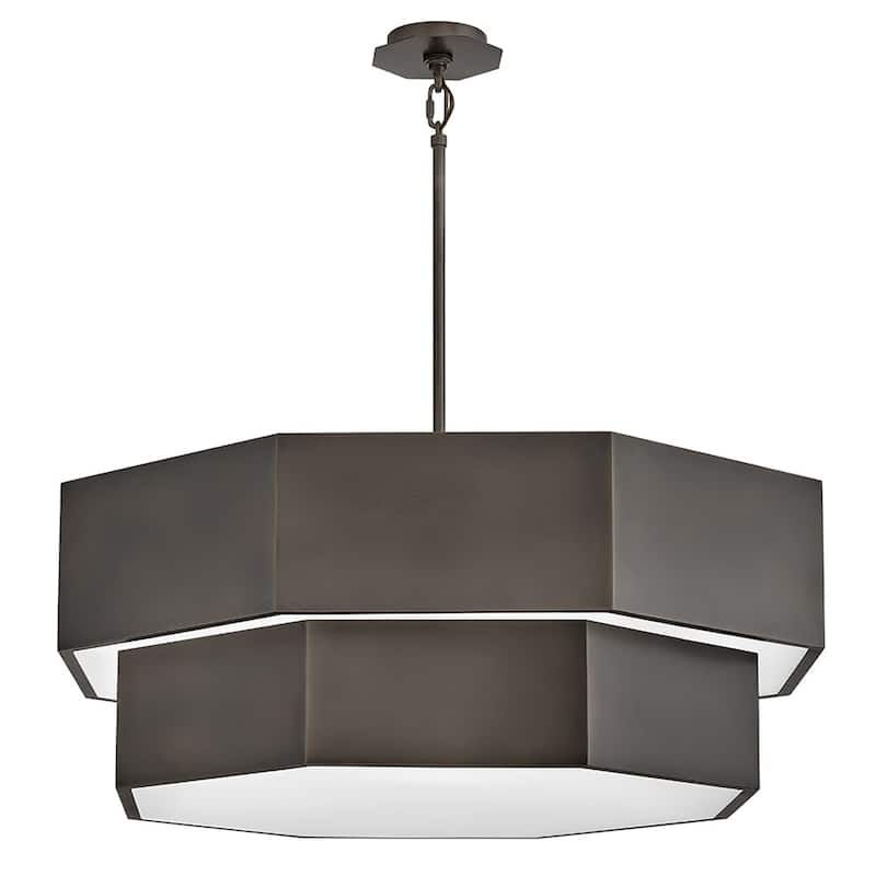 Hinkley Lighting 46995 Facet 12 Light 38" Wide Waterfall Chandelier