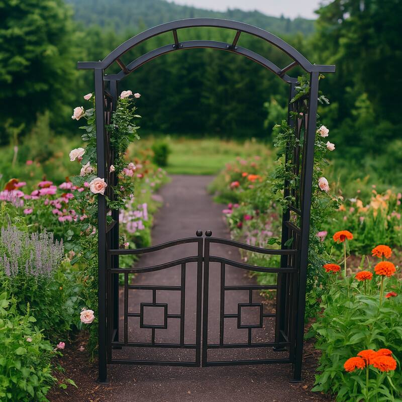 Aluminum Garden Arch with Gate
