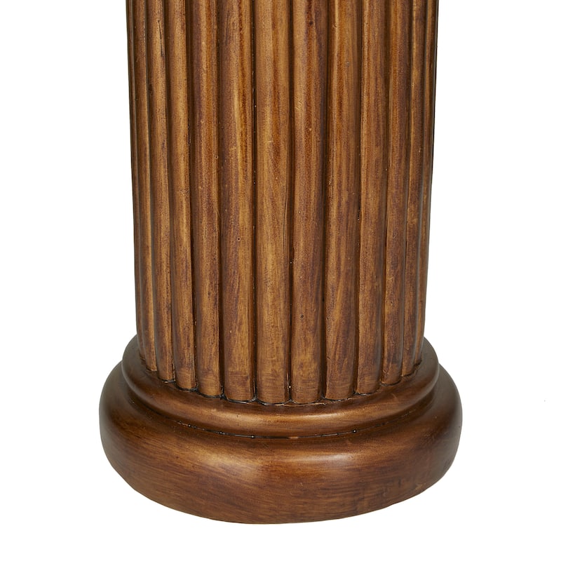 Polystone Eagle Pedestal Table - Bronze - Roche River Decor