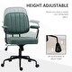preview thumbnail 4 of 7, Home Office Chair with Swivel Wheels, Adjustable Height Computer Desk Chair, Microfiber Armchair with Tilt Function - N/A