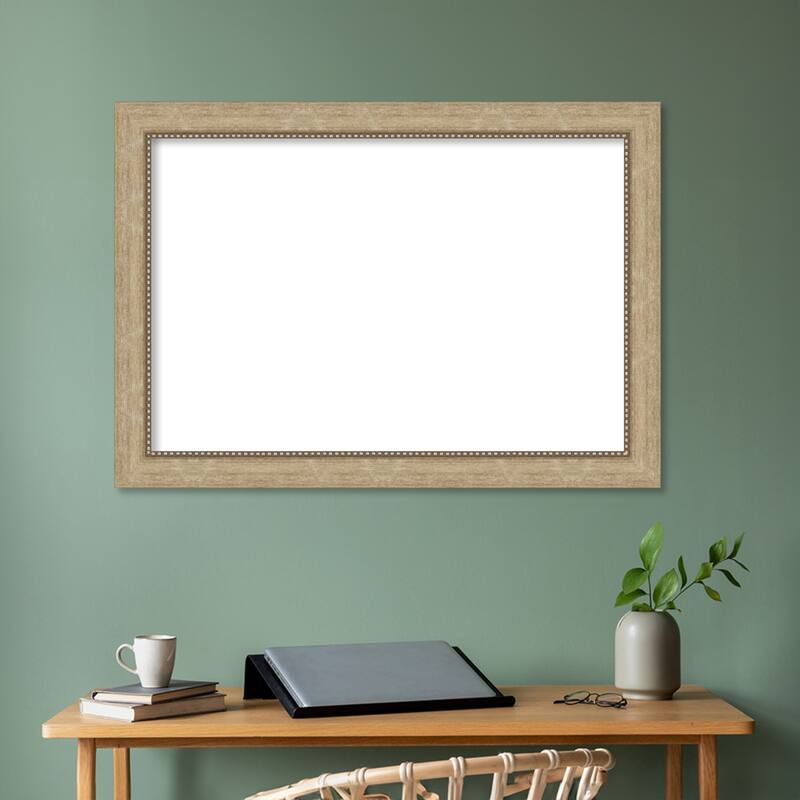 Amanti Art Astor Black Framed Dry Erase Magnetic Board
