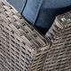 preview thumbnail 16 of 24, Ovios 2-piece Outdoor High-back Wicker Single Chairs