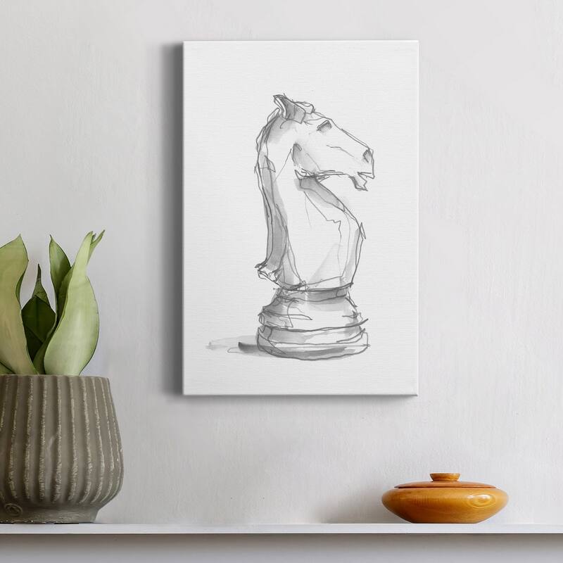 Chess Piece Study I Premium Gallery Wrapped Canvas - Ready to Hang