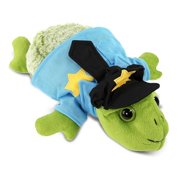 DolliBu Sea Turtle Small Police Officer Plush with Cop Uniform and