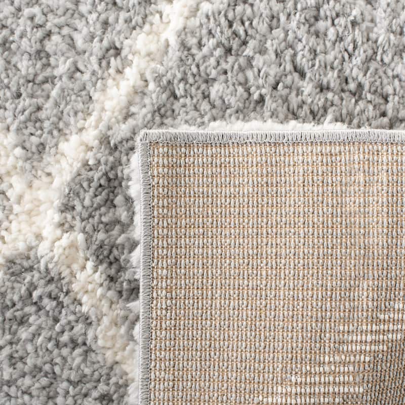 SAFAVIEH Parma Shag Sinda Trellis 1.2-inch Thick Rug