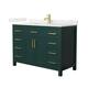 Option Green / Giotto Quartz Top / Brushed Gold Hardware