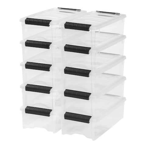 5 Qt. Stack & Pull Box in Clear (12-Pack)