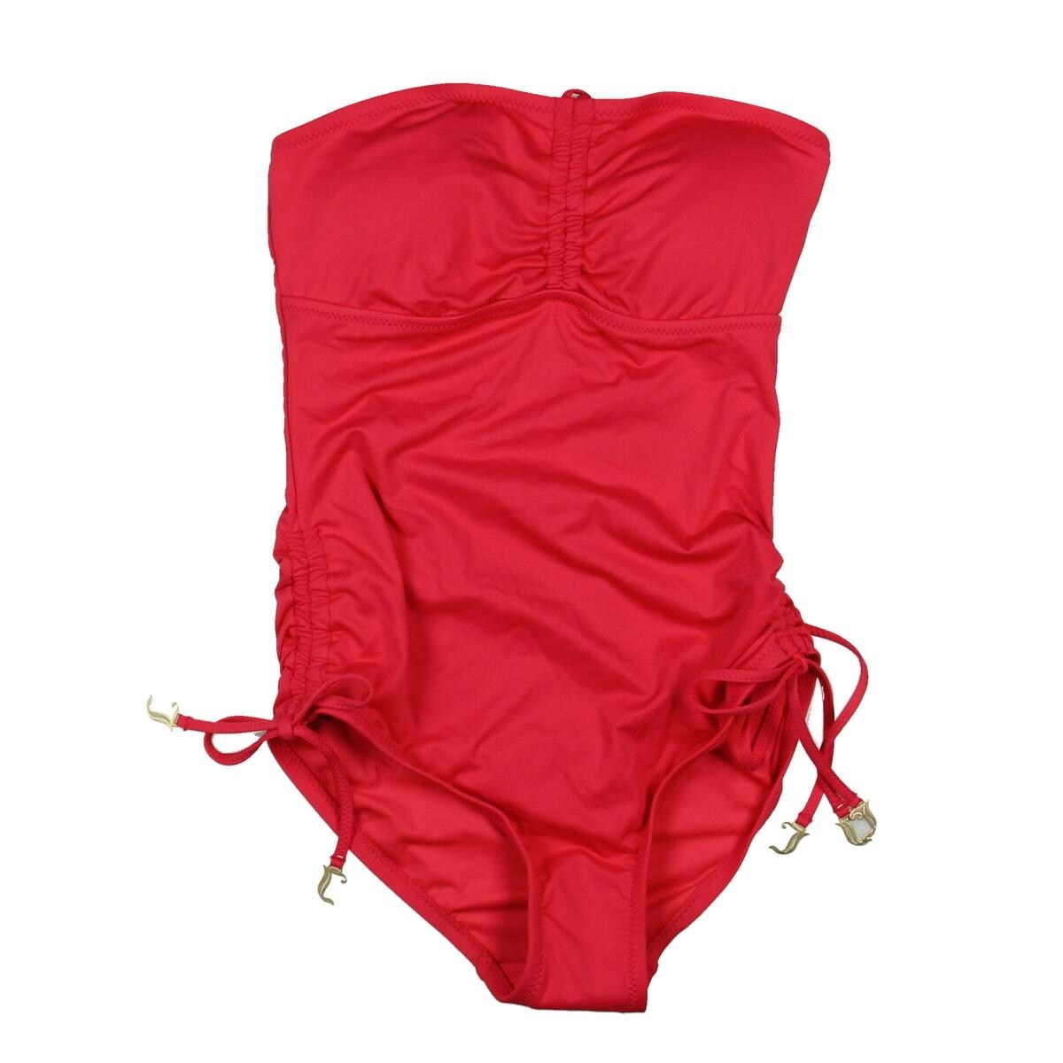 juicy couture ruched bandeau swimdress