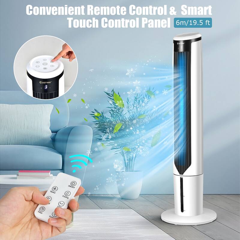 Costway 41'' Evaporative Air Cooler Quiet Cooling Oscillating Fan with - See Details