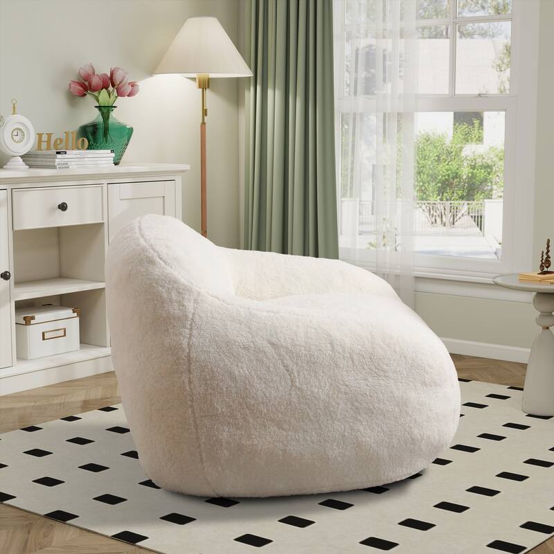 Teddy Bean Bag Chairs,Lazy Sofa Bean Bag Chairs with Armrest