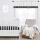 preview thumbnail 3 of 4, Sweet Jojo Designs Black and White Boy Girl Gender Neutral Unisex Window Curtain Valance Boho Stitch Farmhouse Bohemian Fringe