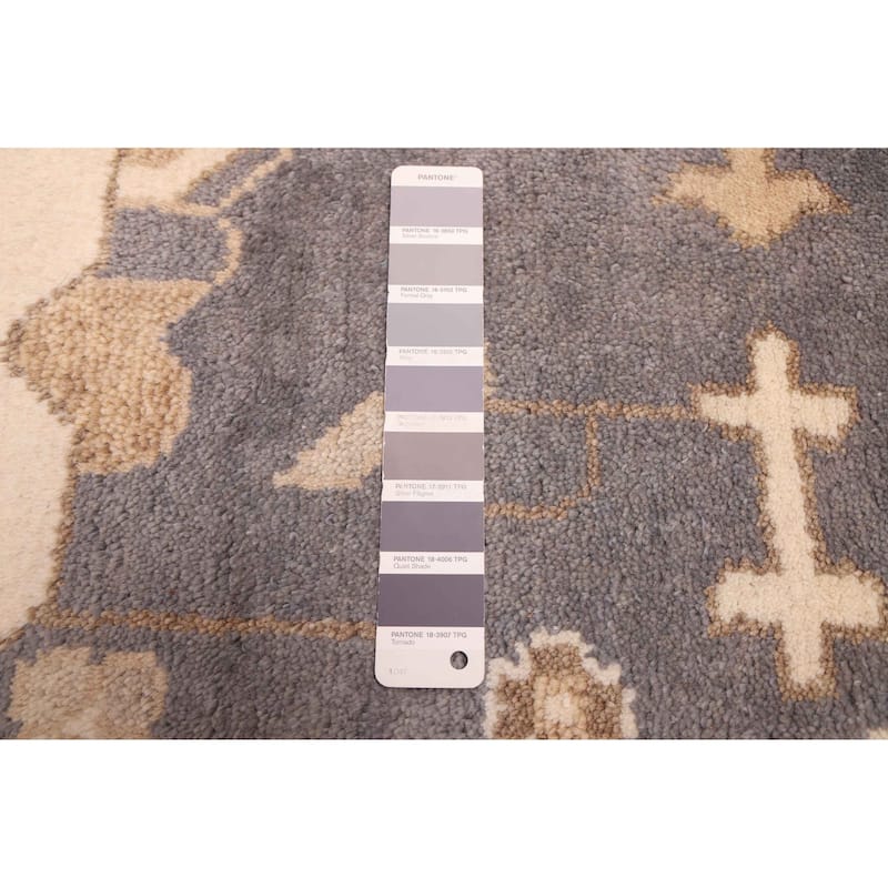ECARPETGALLERY Hand-knotted Royal Oushak Charcoal Wool Rug - 10'0 x 14'1