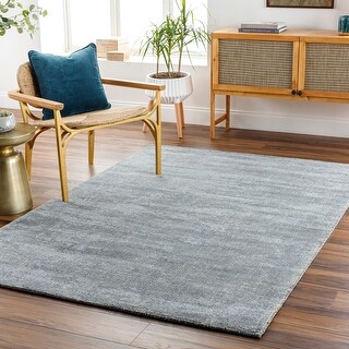 Hand-Loomed Carolina Viscose/ Wool Area Rug