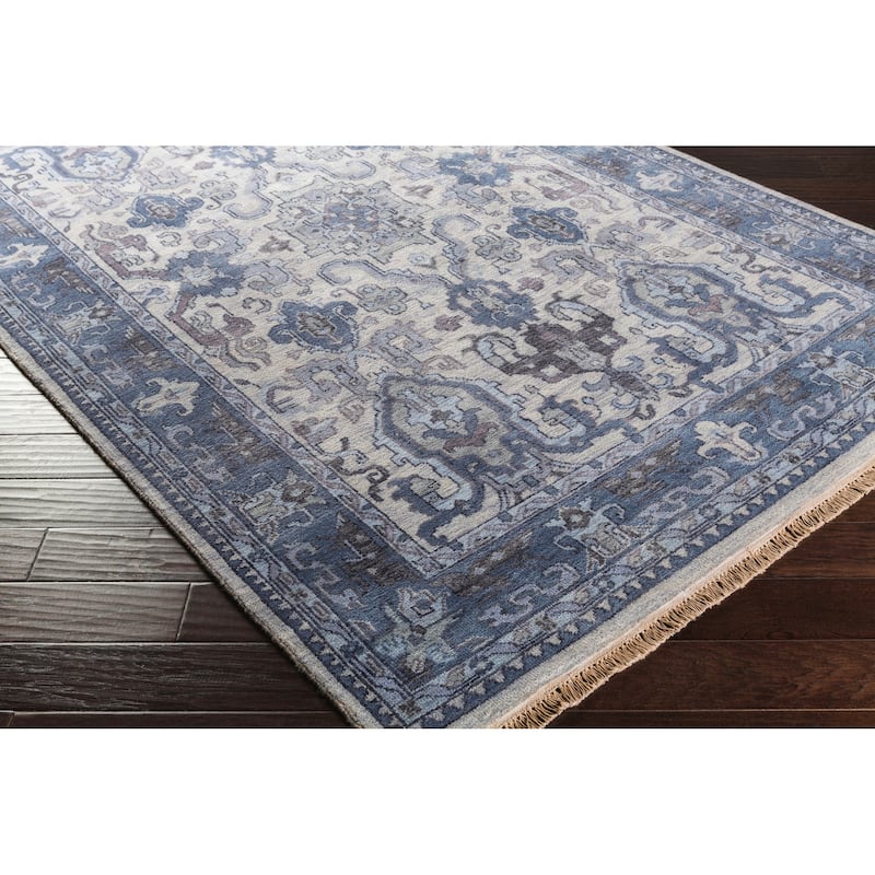 Hand-Knotted Almeria Wool Area Rug - 12' x 15'