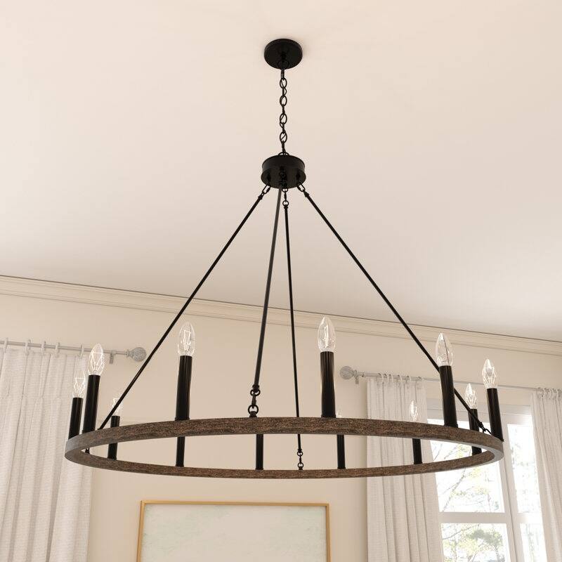 Acroma 12-light Modern Farmhouse Candle-Style Ceiling Lighting for Dining Room