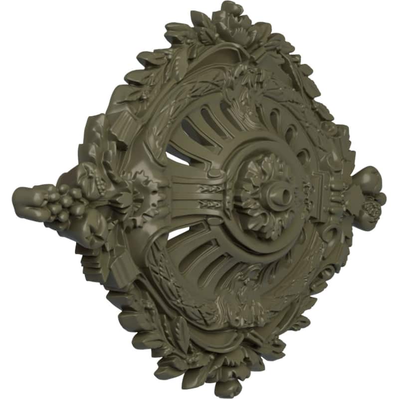 35 7/8"W x 22 1/2"H x 4 3/8"P Antonio Ceiling Medallion