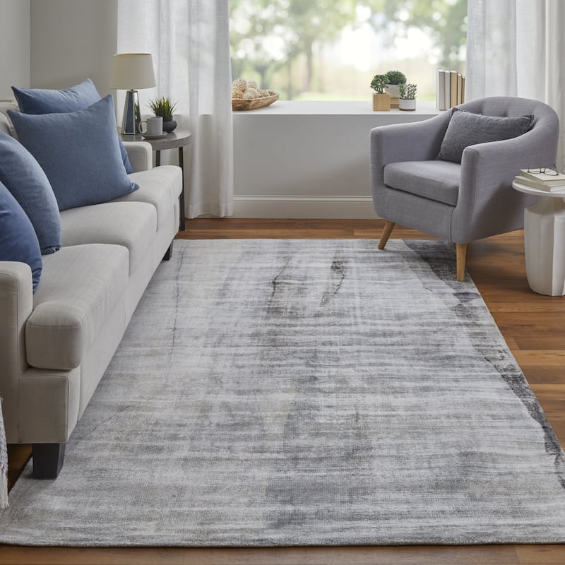 Tibe Abstract Woven Area Rug By HomeRoots - 2' x 3'