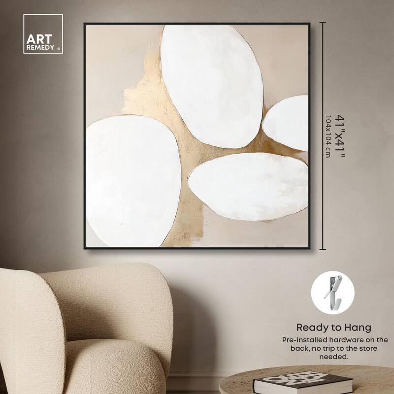 Stacked Stones III Canvas by Art Remedy