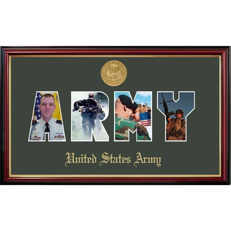 Patriot Frames Army Collage Photo Petite Frame with Gold Medallion