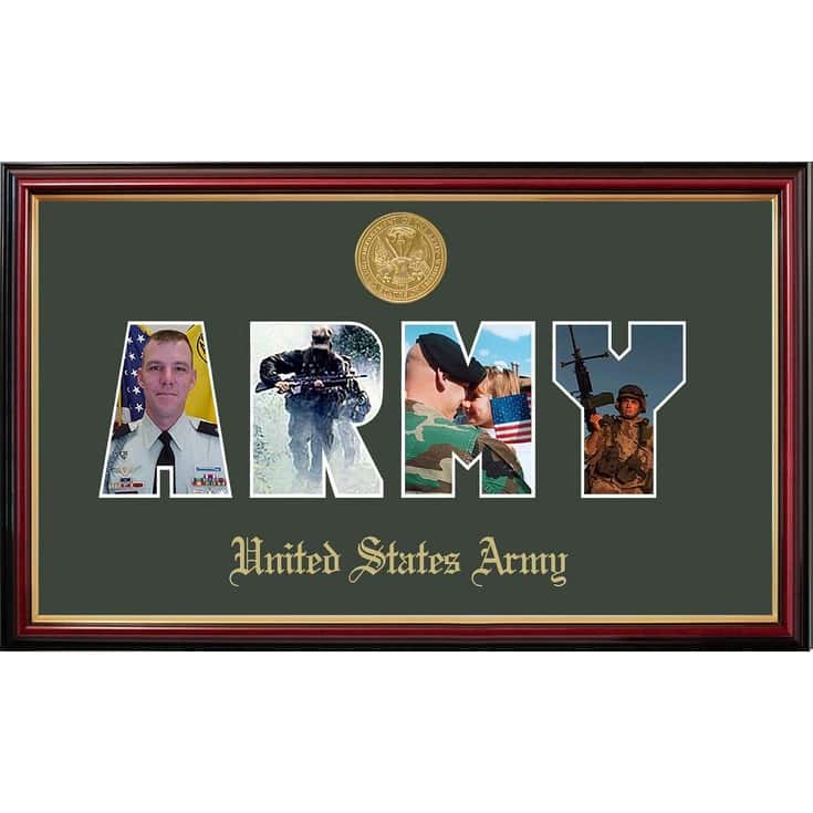 Patriot Frames Army Collage Photo Petite Frame with Gold Medallion