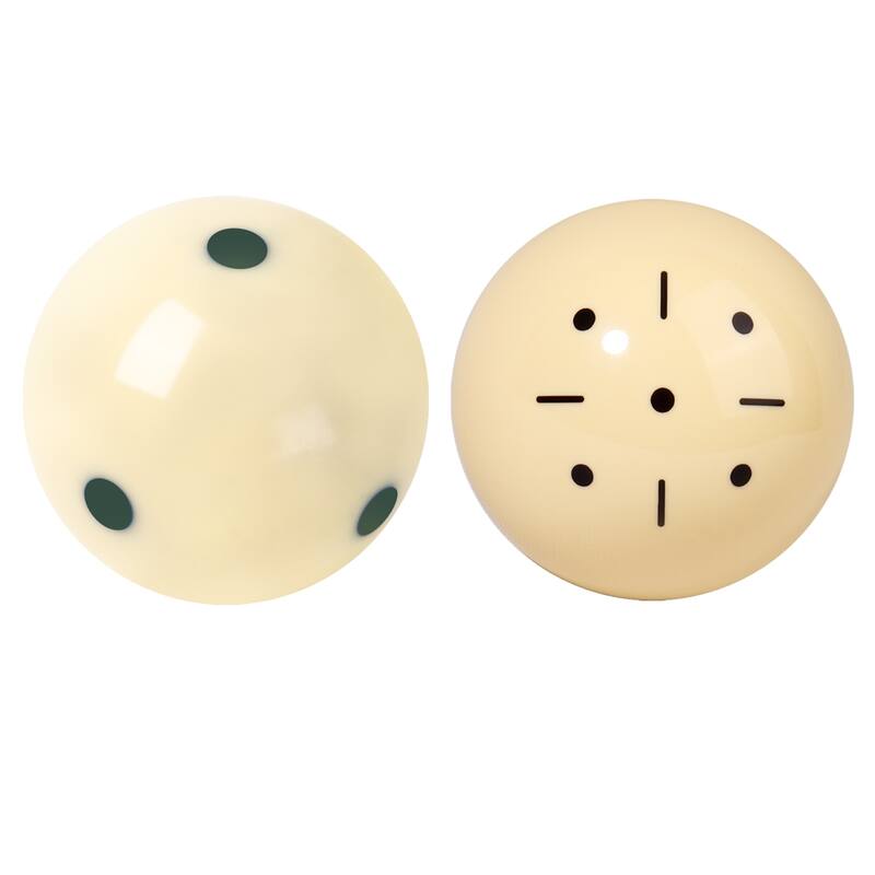 GSE™ 2-Pack 2-1/4" Billiard/Pool Table Training Pool Cue Balls - Black&Green