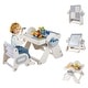 preview thumbnail 1 of 19, Costway 6-in-1 Multi-activity Children Table & Chair Set with Pen - See Details Grey