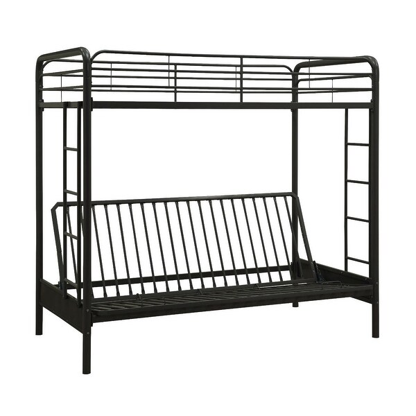 Metal high outlet sleeper with futon