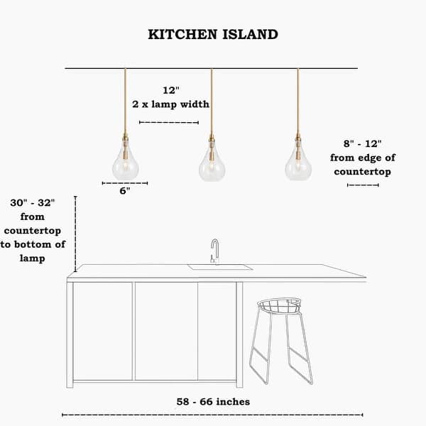 dimension image slide 0 of 4, Marro Modern Farmhouse 6" Mini 1-Light Pendant Seeded Glass Teardrop Islands Lights Kitchen Dining Room