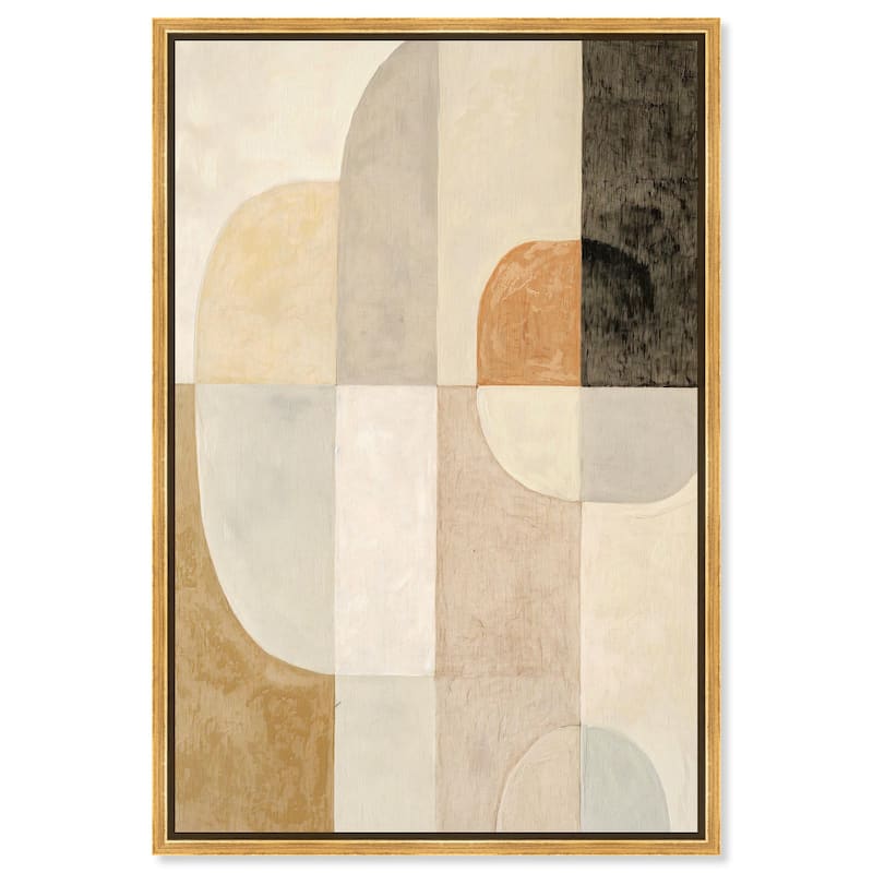 Overlapping Planes I Canvas by Art Remedy - 30" x 45" - Gold