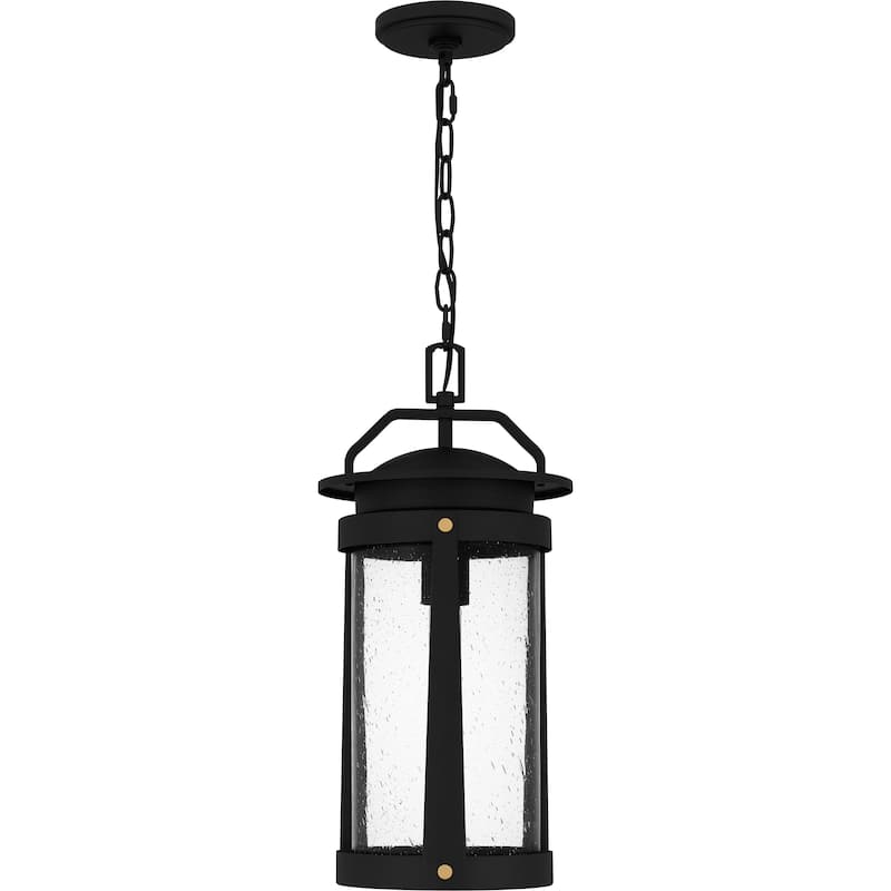 Clifton 1-Light Earth Black Outdoor Hanging Lantern