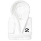 preview thumbnail 46 of 103, Sweet Kids 100% Polyester SUPER PLUSH Double Brushed Hooded Bathrobe with Black Script Monogram D - Large