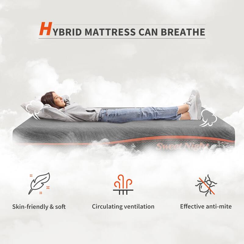 Sweetnight 8-inch Medium Gel Memory Foam Tight Top Mattress
