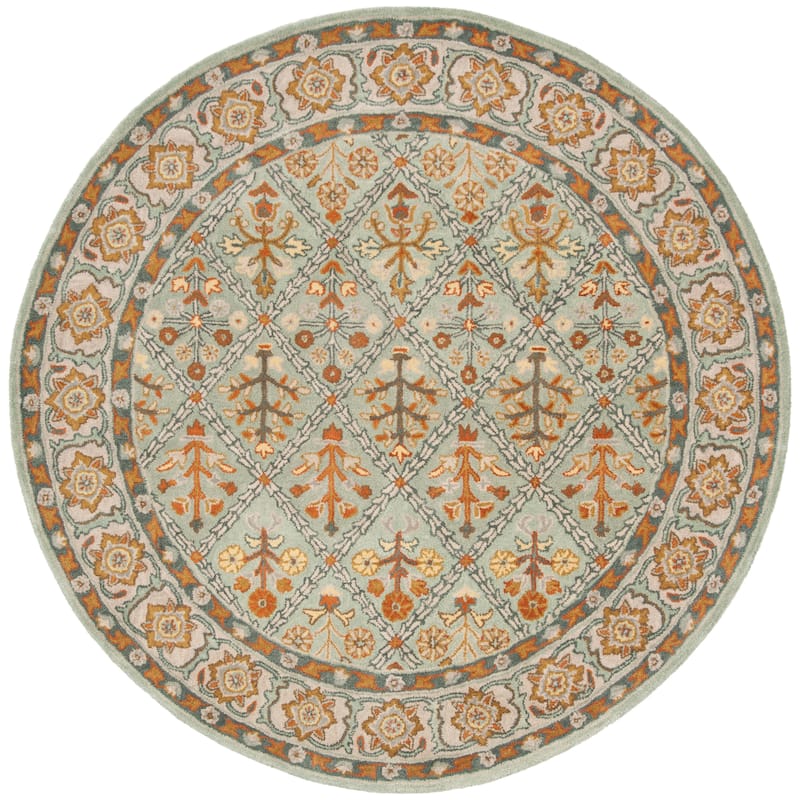 SAFAVIEH Handmade Heritage Overlapping Diamond Traditional Oriental Wool Rug