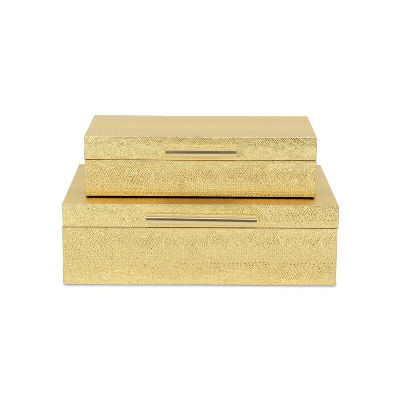 Lusan Black Vinyl Decorative Box Set